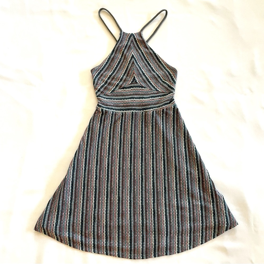 Urban Outfitters Cooperative Dress Womens XS Boho Knit Mini Skater Sundress
